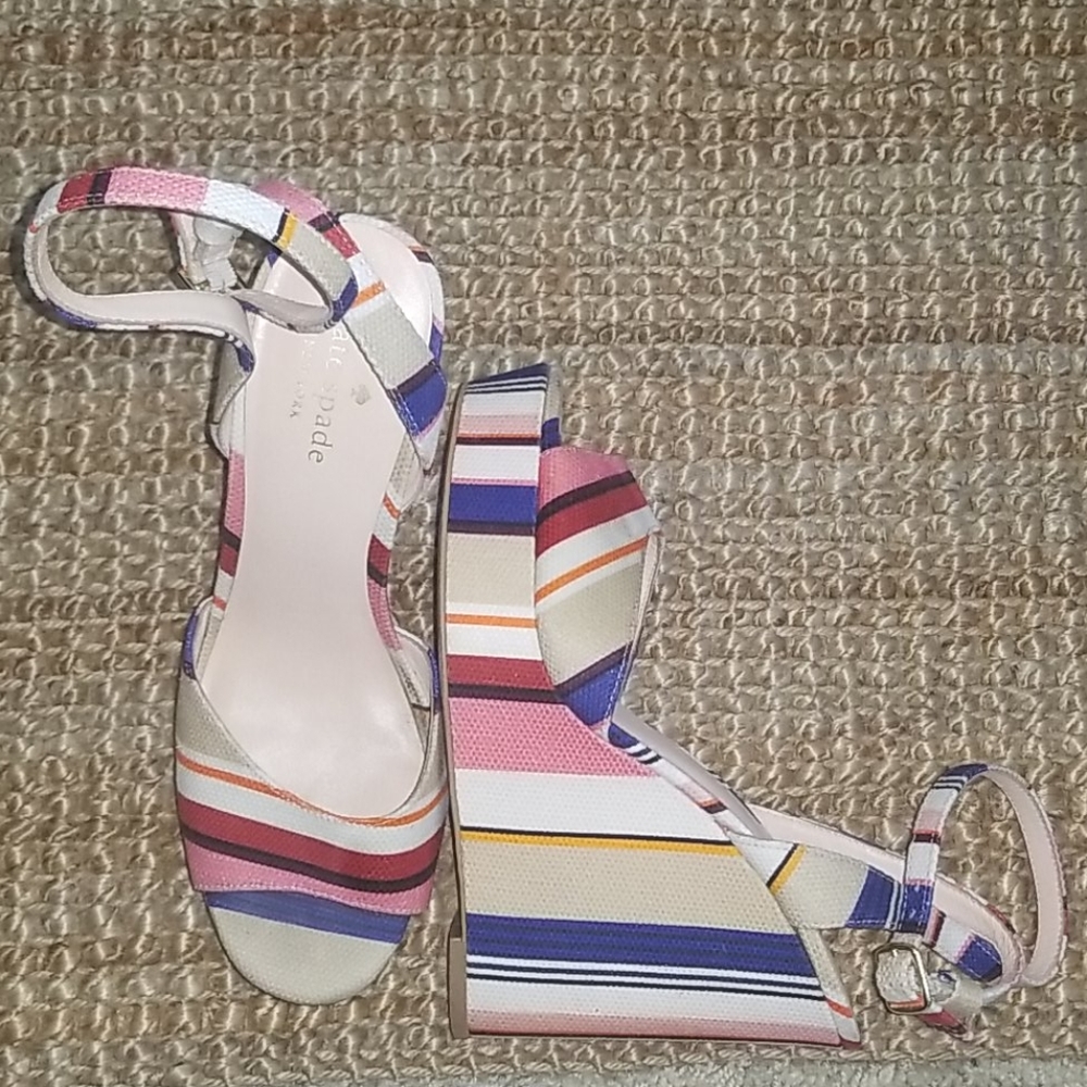 kate spade Ladies wedges with ankle strap